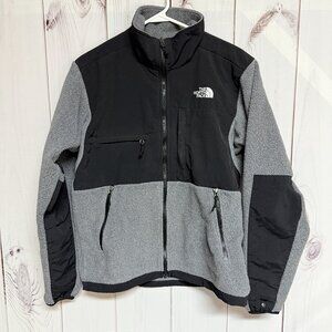The North Face Men's Denali Jacket Small Gray Black Overlay EUC